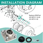 golf cart wheel hub